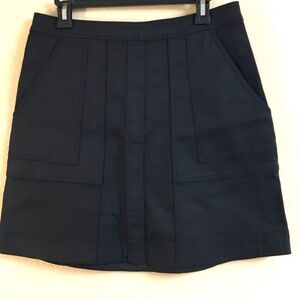 Cabi A-line Denim Stretch Skirt 6 Black Casual Classic